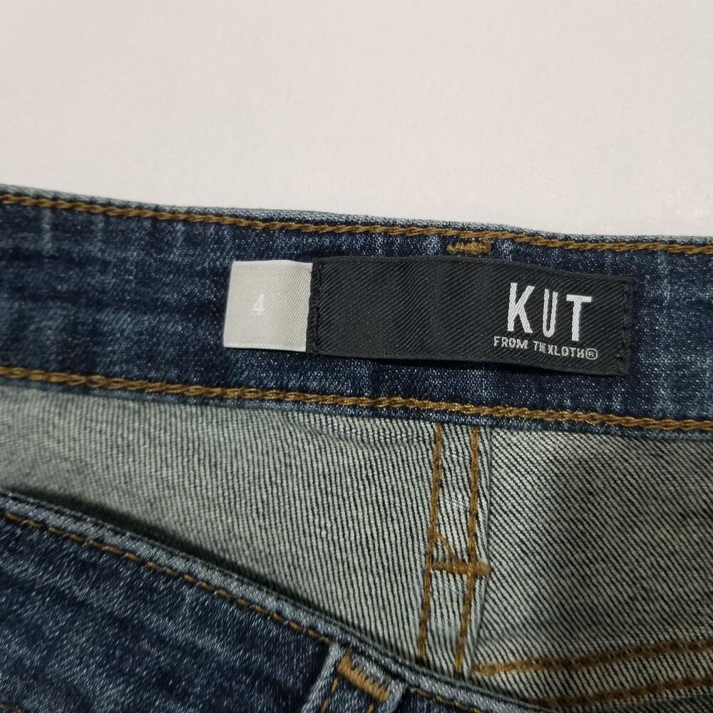 Kut From The Kloth Jeans 4 NWT High Rise Reese Fab AB Ankle Straight Leg Raw Hem - Picture 6 of 11